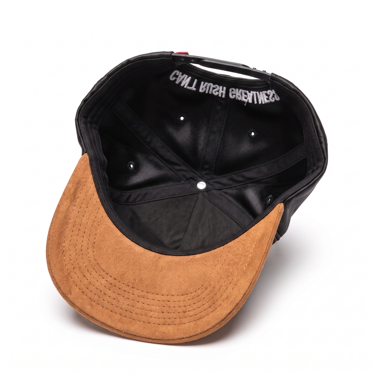 theCut Snapback Hat - Satin & Suede