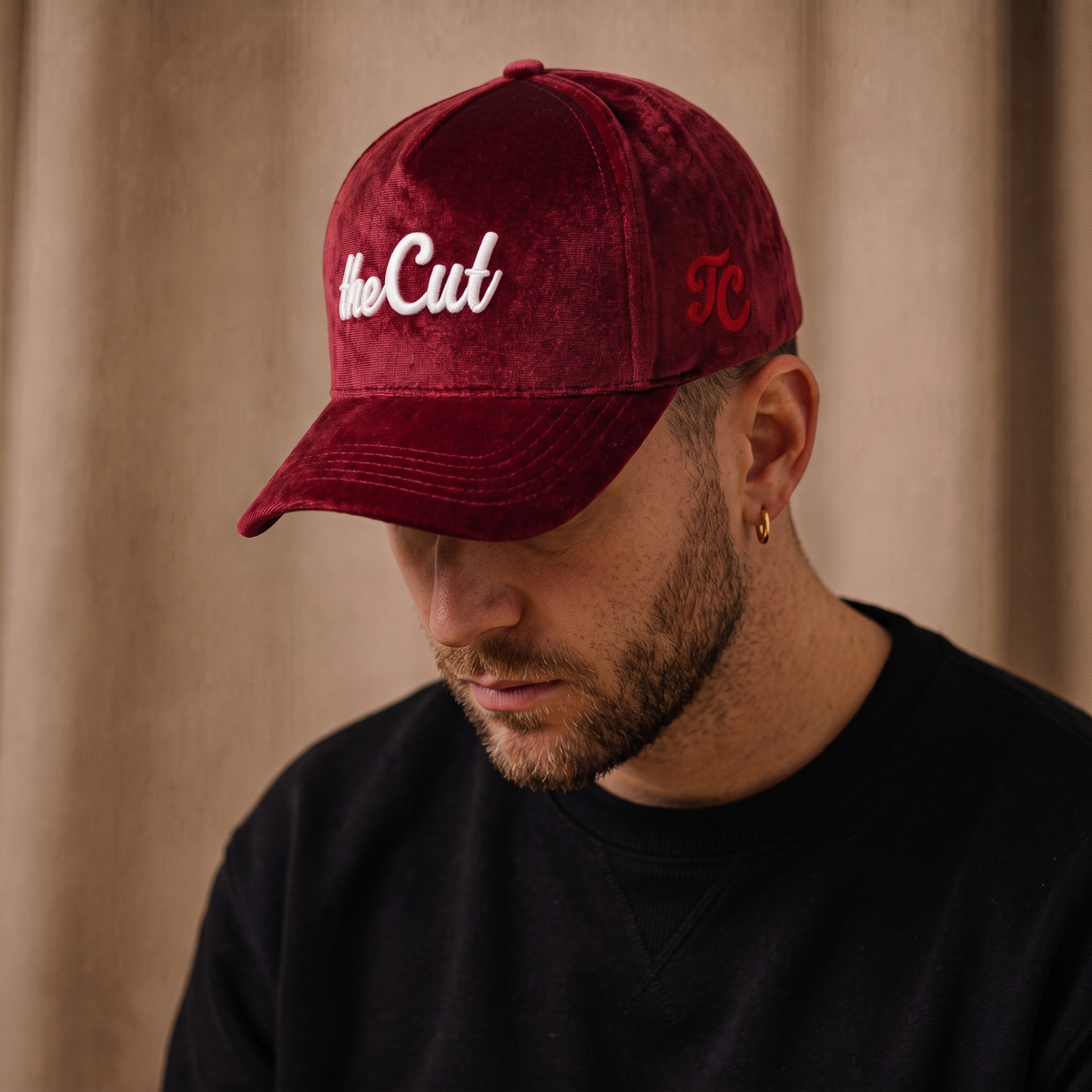 theCut Snapback Hat - Burgundy