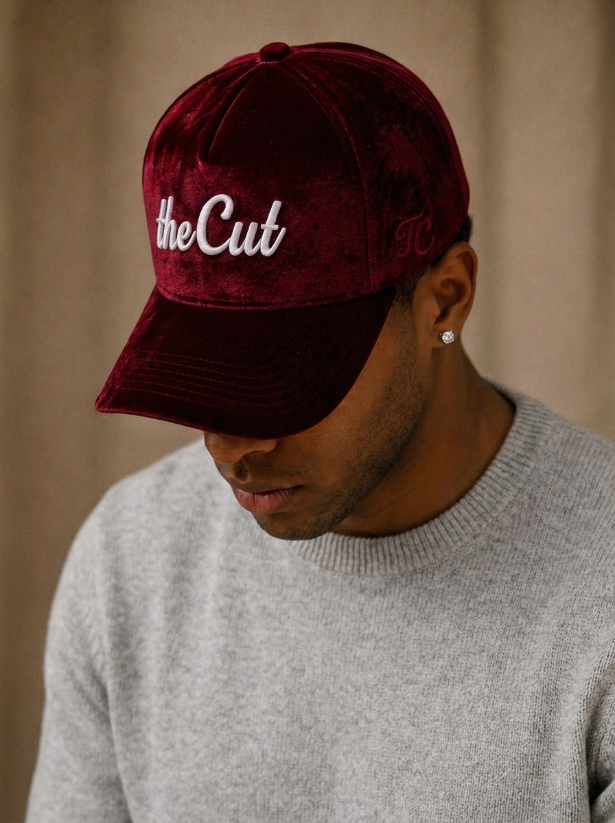 theCut Snapback Hat - Burgundy