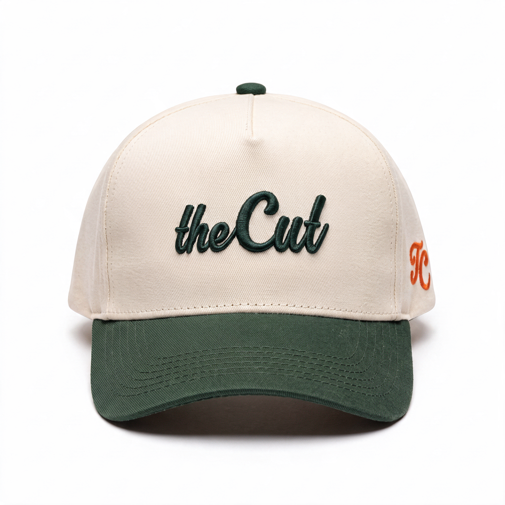 theCut Snapback Hat - Beige & Green