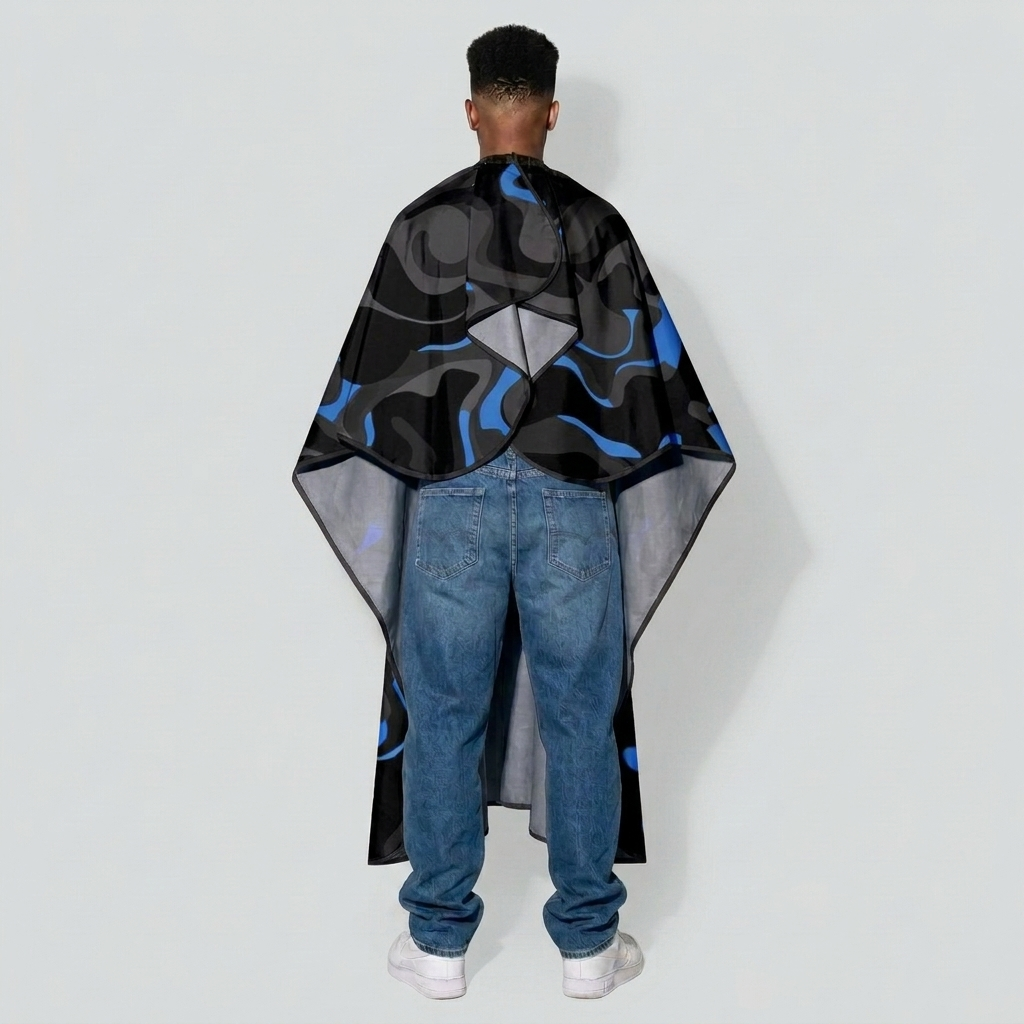 theCut Blue Camo Cape