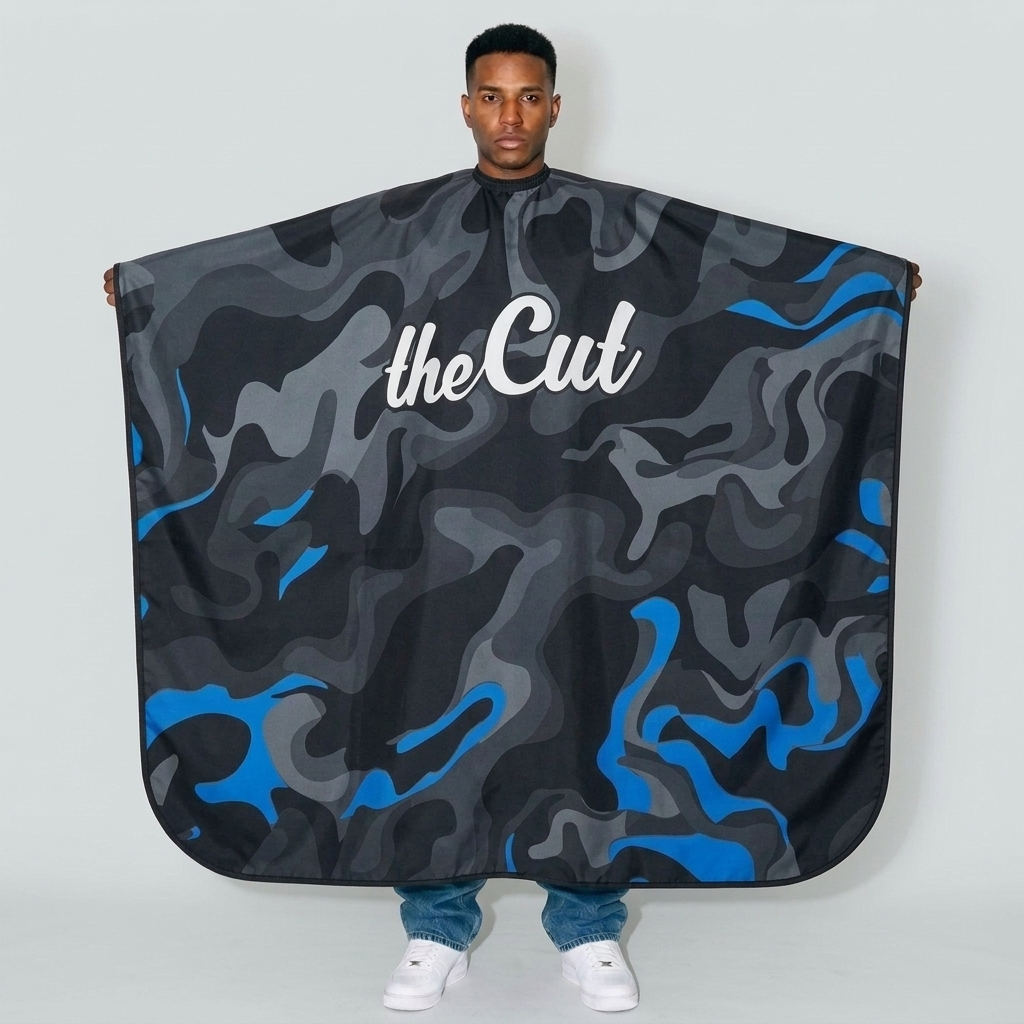 theCut Blue Camo Cape