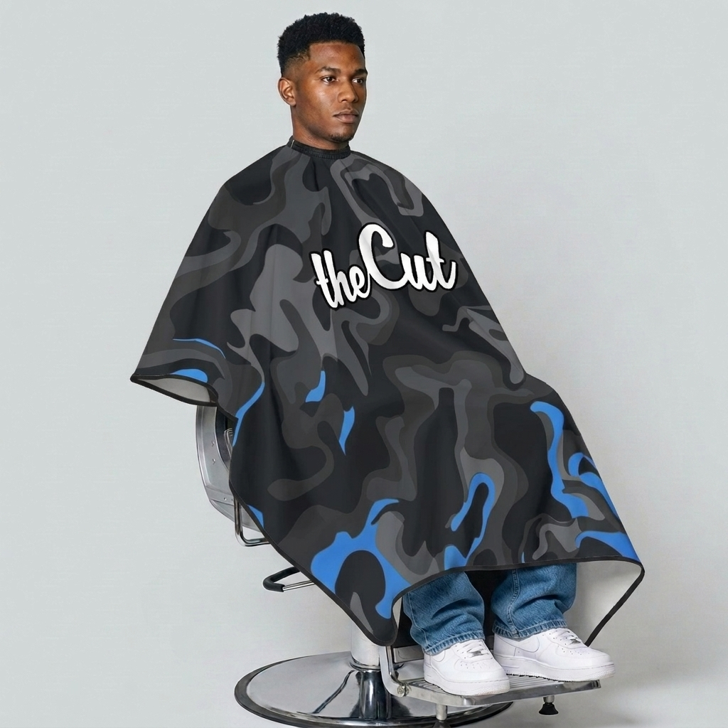 theCut Blue Camo Cape