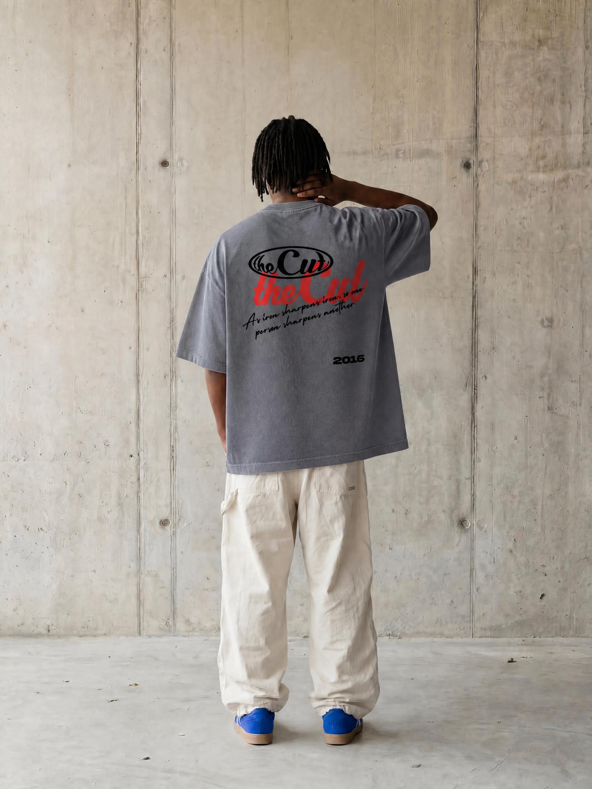 theCut Iron Sharpens Iron Washed Graphic Tee