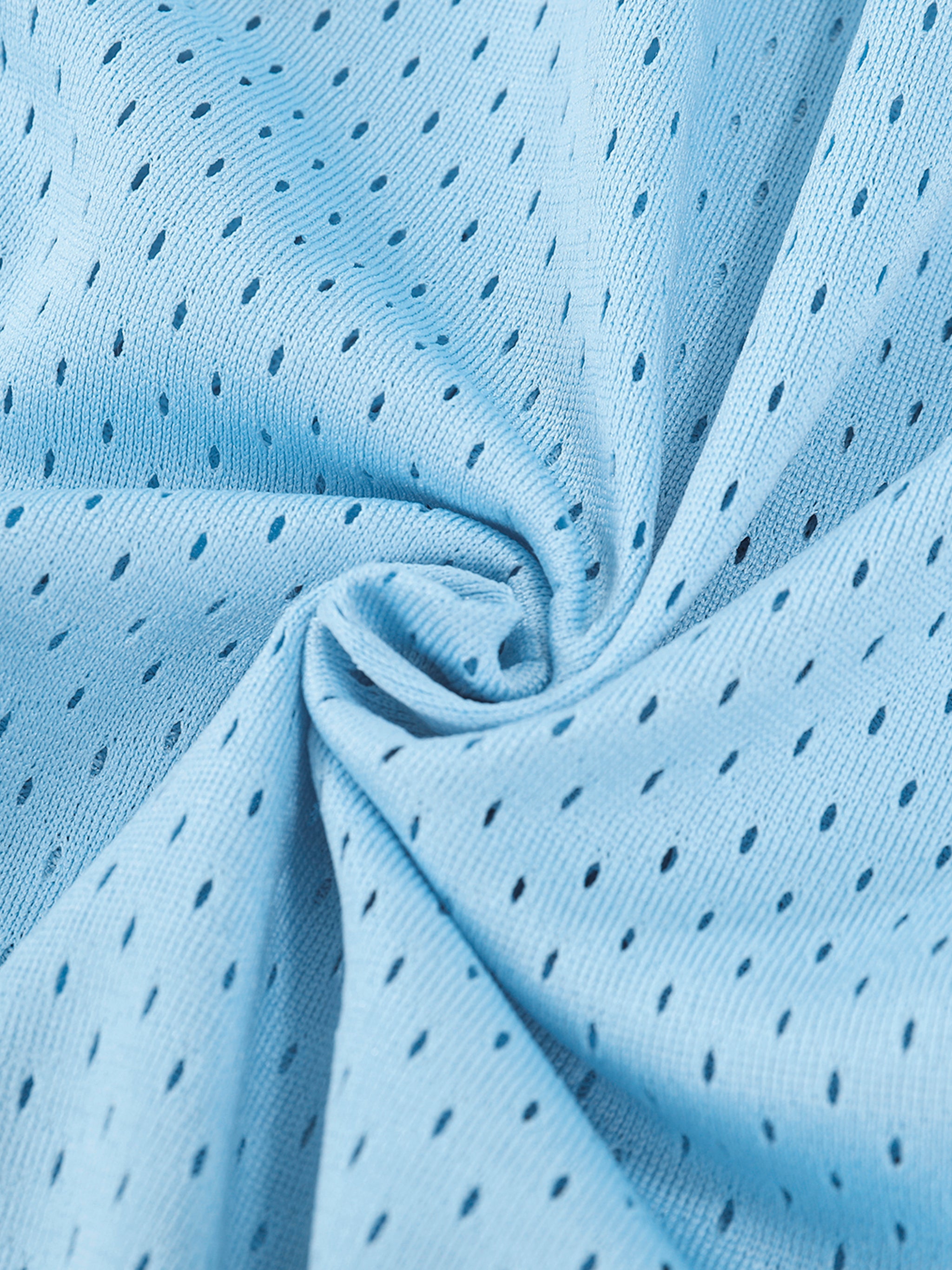 theCut High Standards Mesh Shorts Sky Blue 6" Inseam