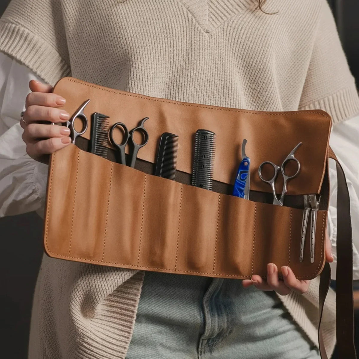 Pikore Leather Barber Tool Roll