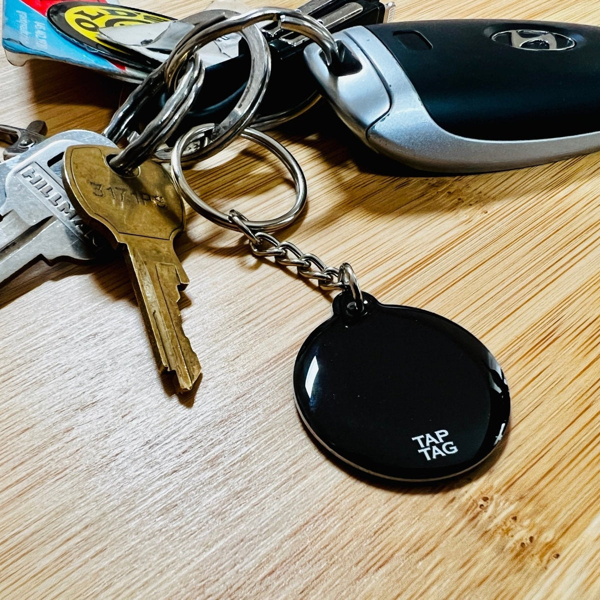 Matte Black - Tap Lightweight Keychain