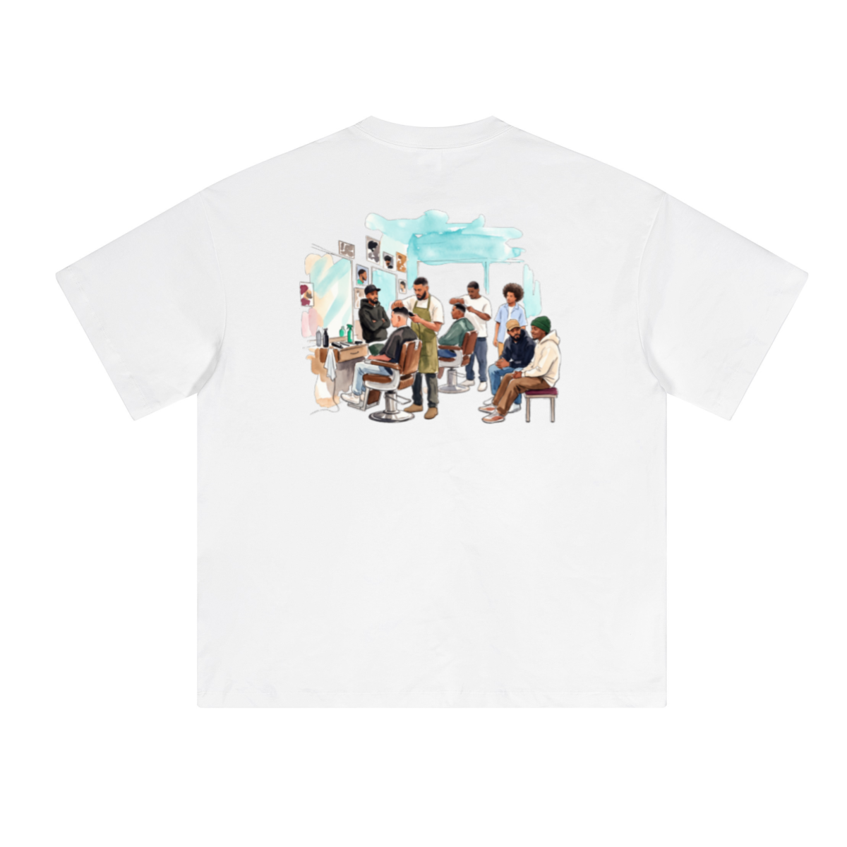230GSM Unisex Cool-Touch Sorona Fabric Basic Crew Neck T-shirt White