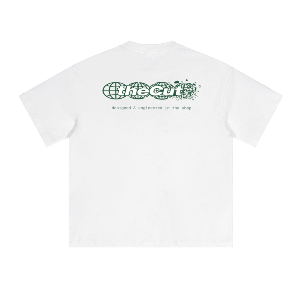 230GSM Unisex Cool-Touch Sorona Fabric Basic Crew Neck T-shirt White