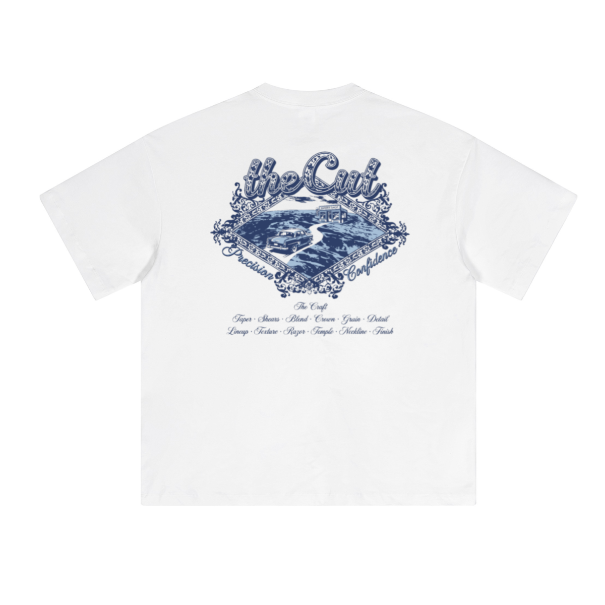 230GSM Unisex Cool-Touch Sorona Fabric Basic Crew Neck T-shirt White