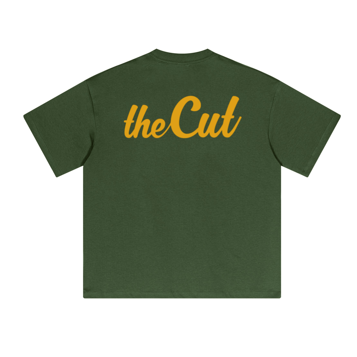 230GSM Unisex Cool-Touch Sorona Fabric Basic Crew Neck T-shirt Olive Green