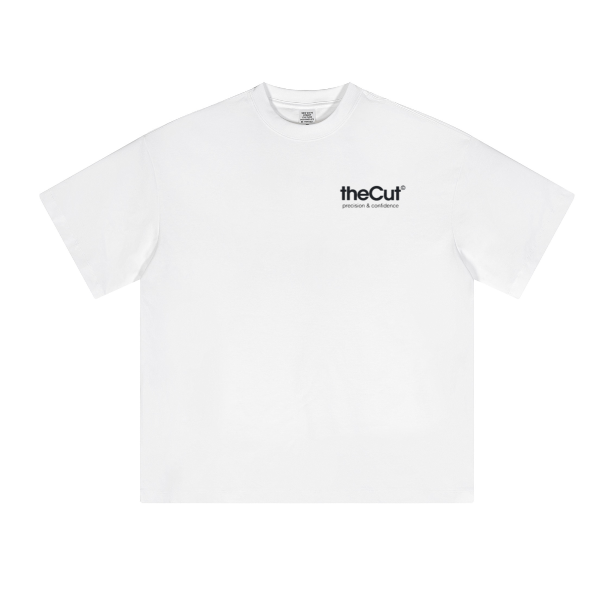 230GSM Unisex Cool-Touch Sorona Fabric Basic Crew Neck T-shirt White