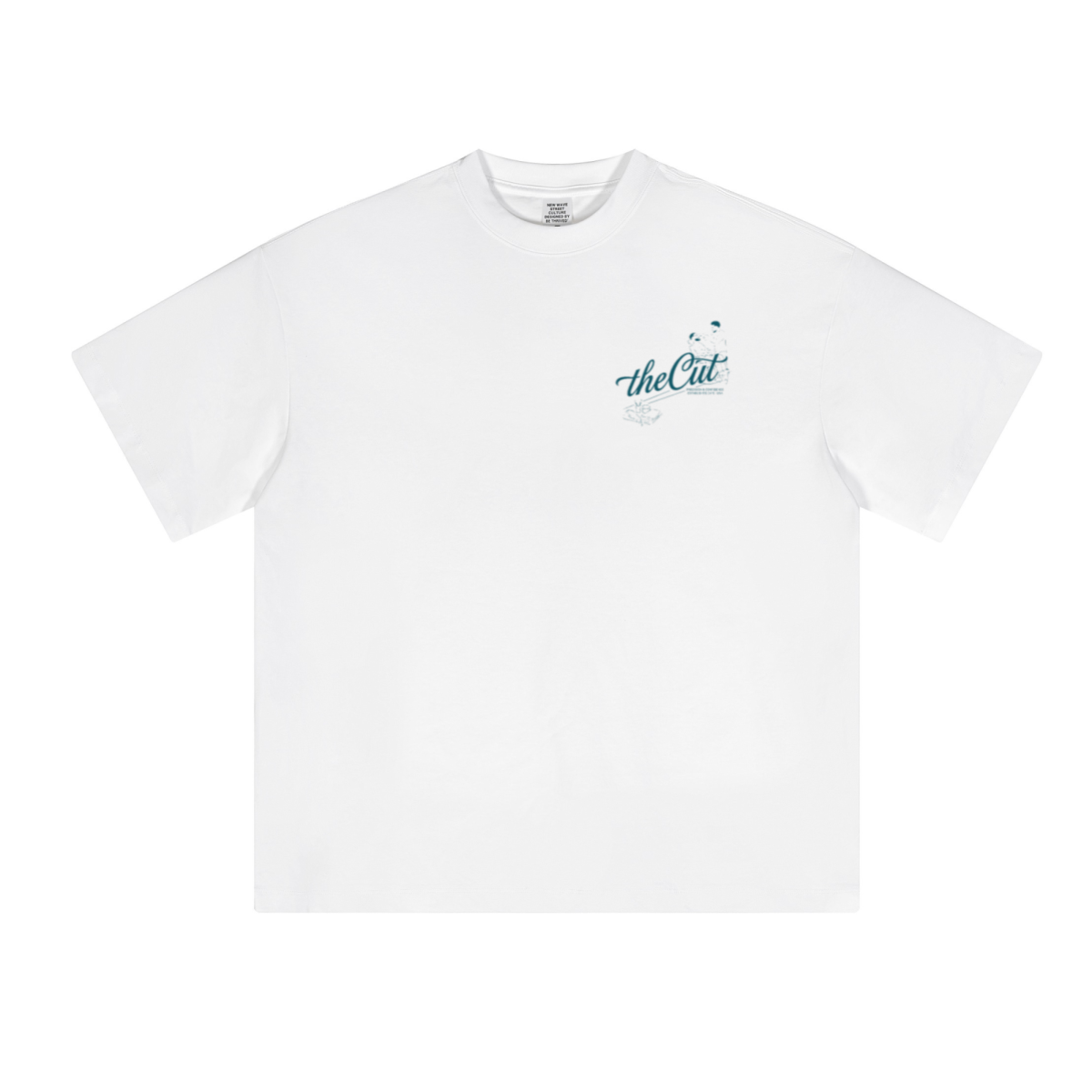 230GSM Unisex Cool-Touch Sorona Fabric Basic Crew Neck T-shirt White