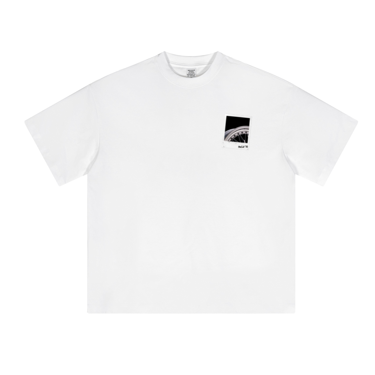 230GSM Unisex Cool-Touch Sorona Fabric Basic Crew Neck T-shirt White