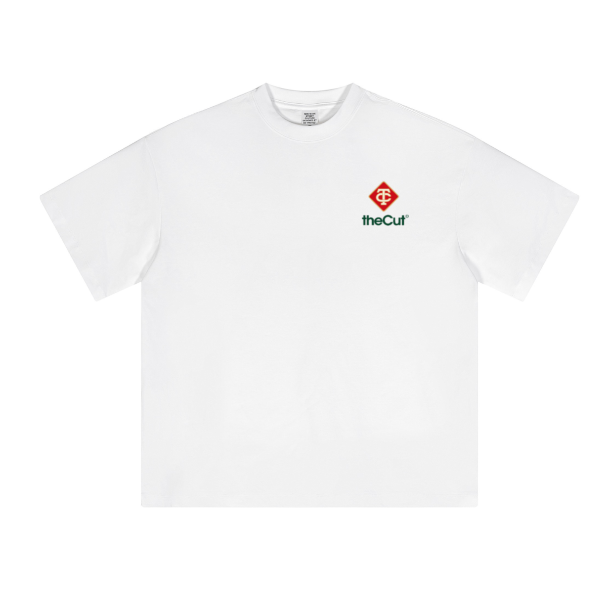 230GSM Unisex Cool-Touch Sorona Fabric Basic Crew Neck T-shirt White
