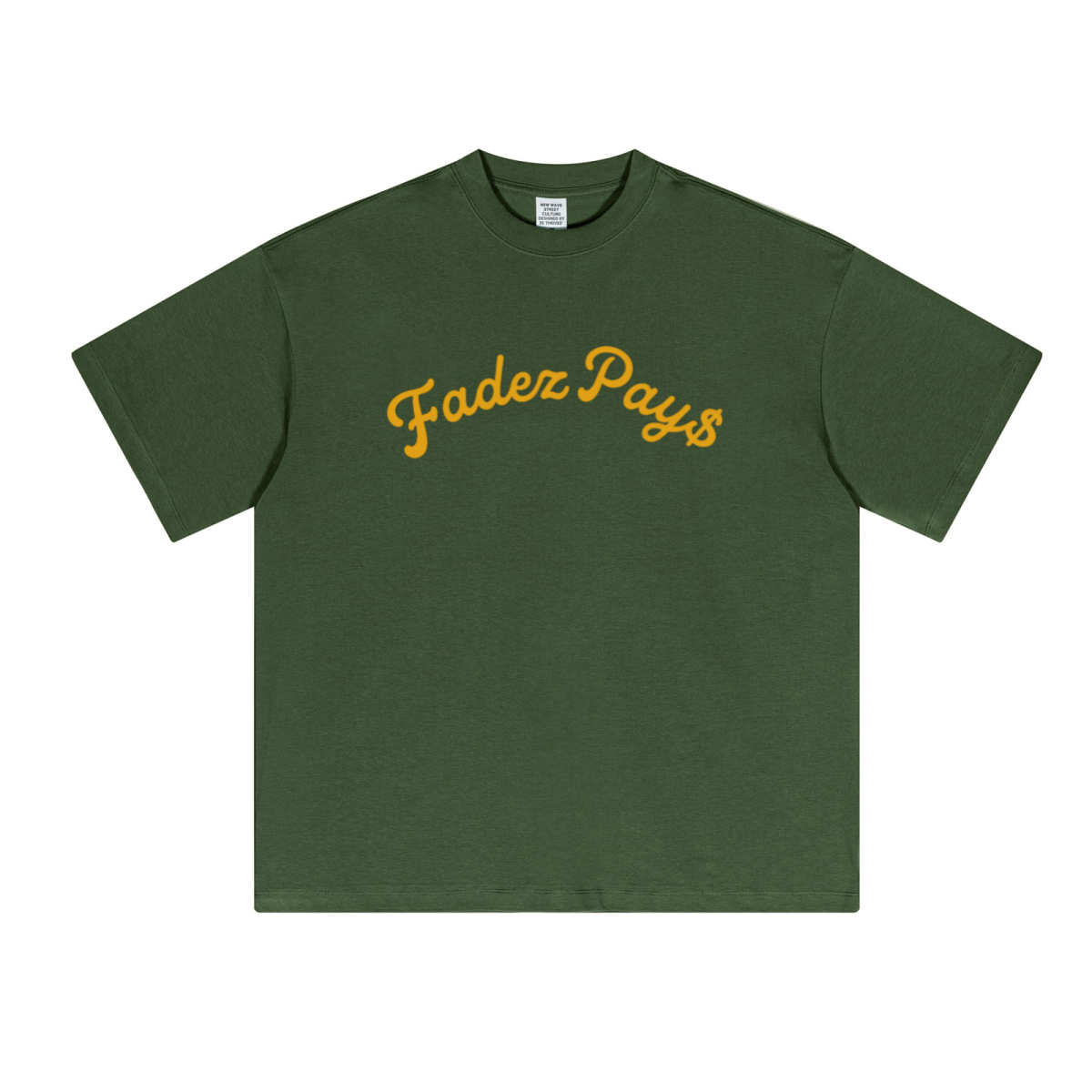 230GSM Unisex Cool-Touch Sorona Fabric Basic Crew Neck T-shirt Olive Green