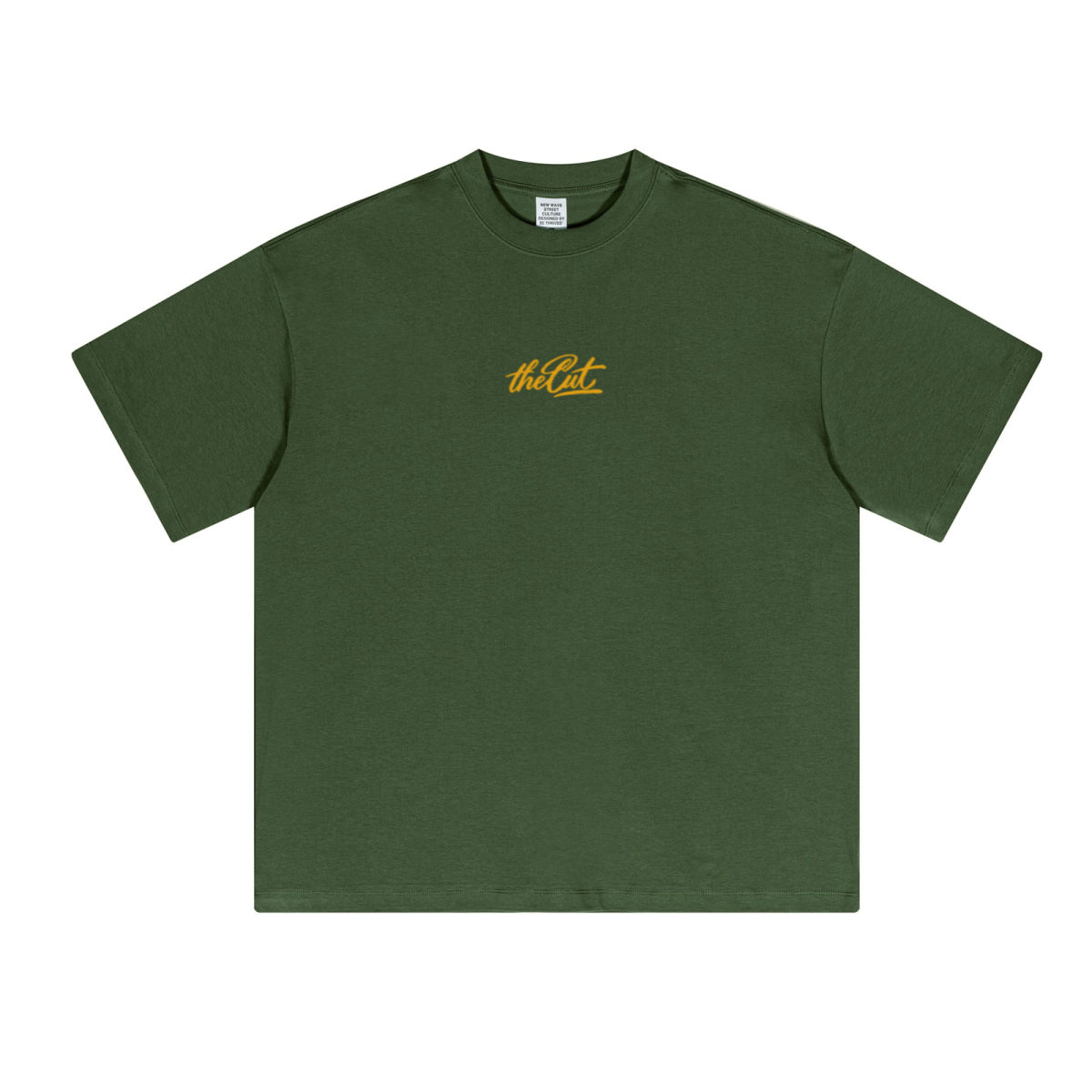 230GSM Unisex Cool-Touch Sorona Fabric Basic Crew Neck T-shirt Olive Green