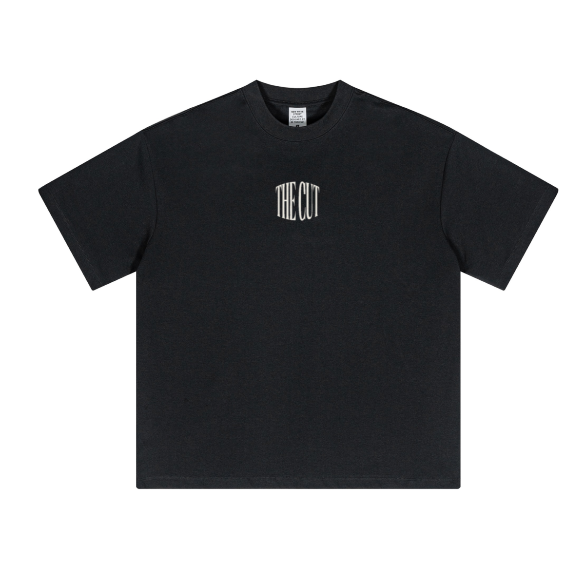230GSM Unisex Cool-Touch Sorona Fabric Basic Crew Neck T-shirt Black