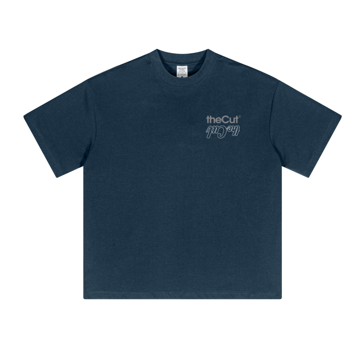 230GSM Unisex Cool-Touch Sorona Fabric Basic Crew Neck T-shirt Navy Blue