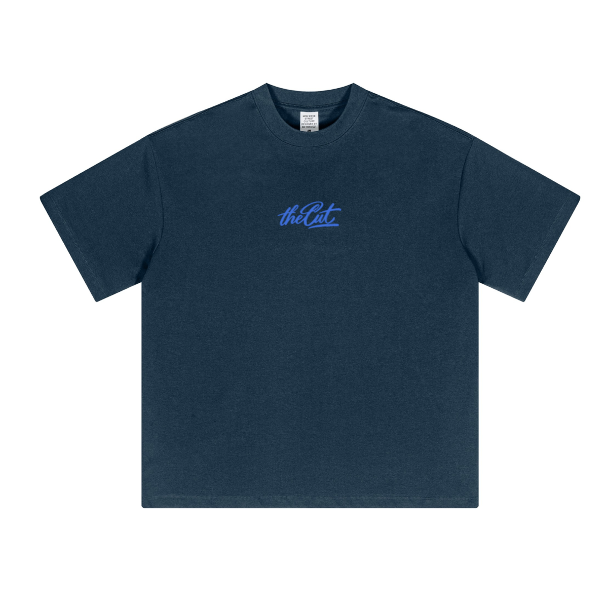 230GSM Unisex Cool-Touch Sorona Fabric Basic Crew Neck T-shirt Navy Blue