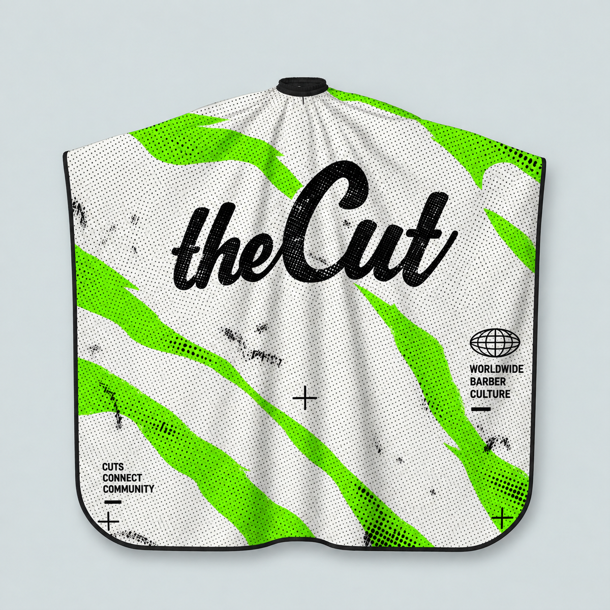theCut Acid Camo Cape — product view on grey background