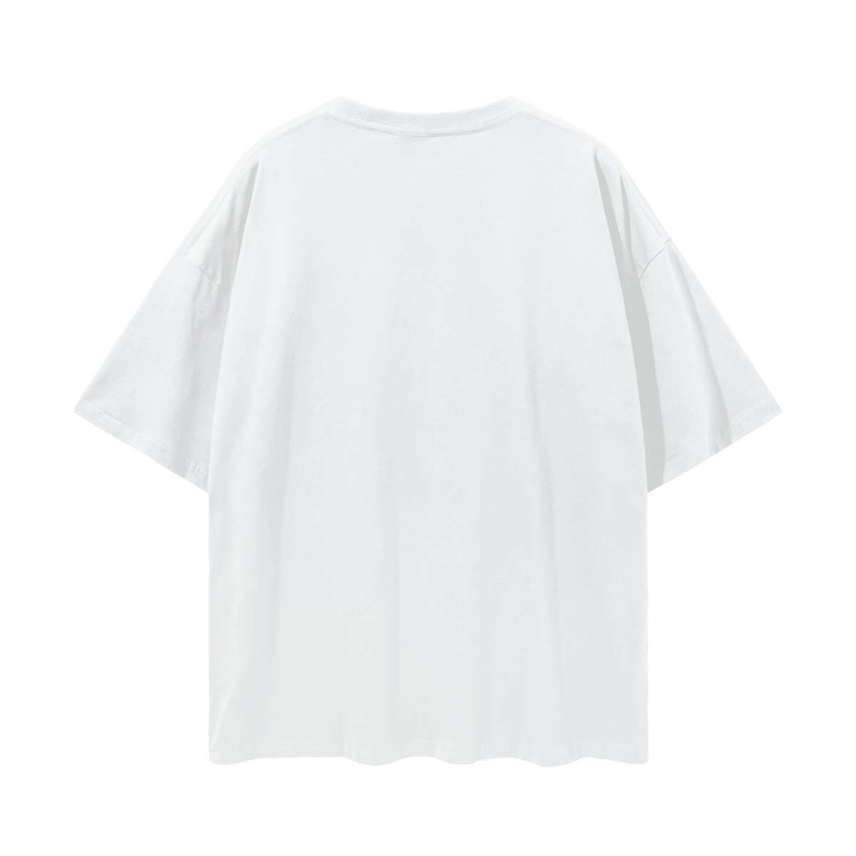 theCut Barber Train New York tee in white shown flat from the reverse.