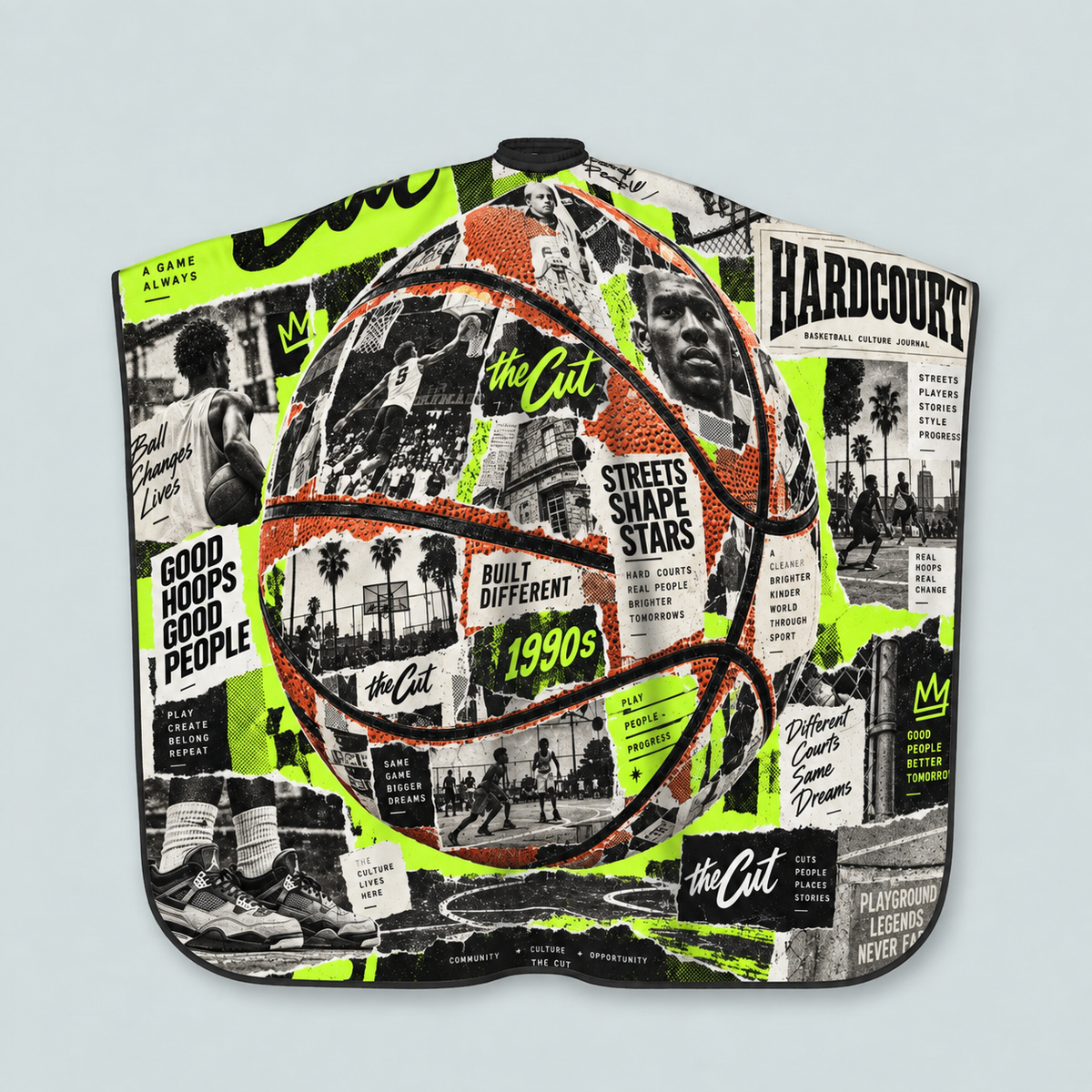 theCut Hardcourt Legends Cape — product view on grey background